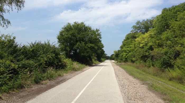A typical section of the Heritage Rail Trail